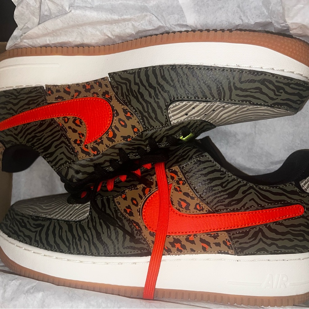 Animal print tear apart af1 size 12 new with og box